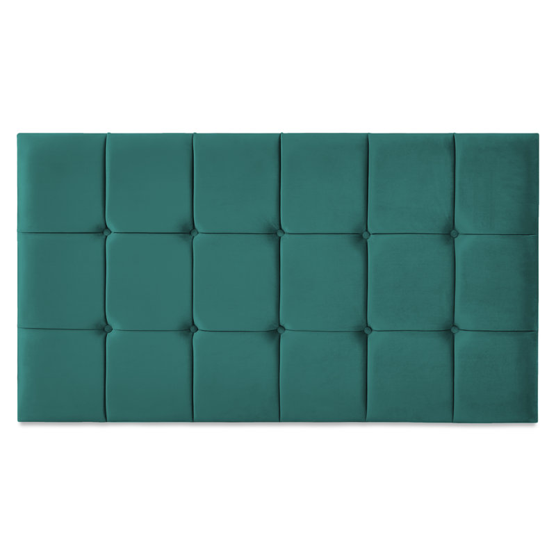 Brickey Upholstered Headboard, Kingsize (5'), Aqua