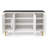 63'' Modern Sideboard Buffet Cabinet With Faux Marble Tabletop, Large Luxury Kitchen Sideboard Cabinet With 4 Door For Dining Room, Living Room, Hallway-1766956682