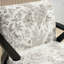 Fauteuil de salon moderne Mid-Century - Coussin de siège - Pour le salon, bureau (gris)