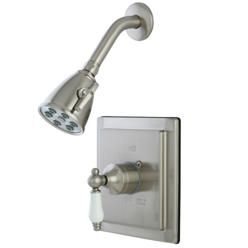 Kingston Brass Victorian Single-Handle Pressure Balanced Shower Faucet, Brushed Nickel