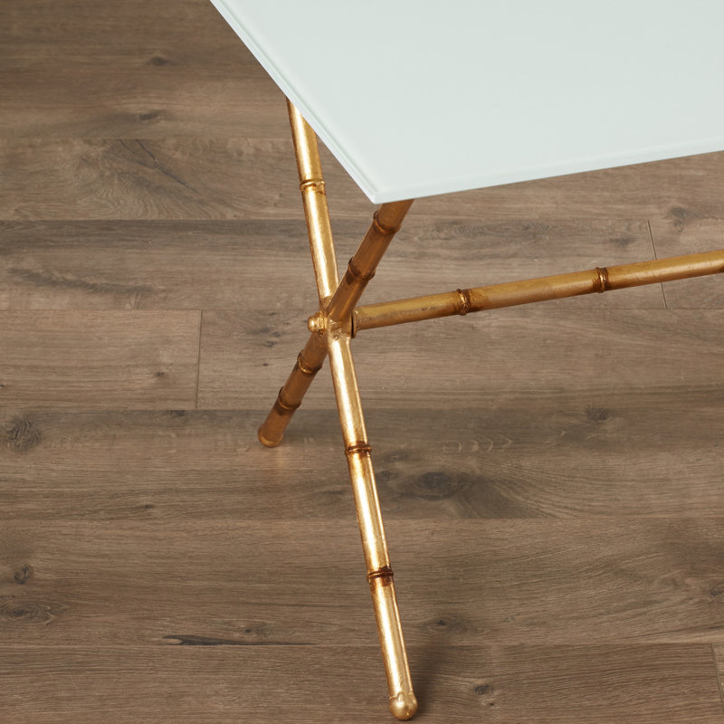 Oxendine Single Coffee Table, Gold / White