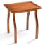 Table d'appoint d'extérieur en bois de peuplier