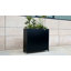 Boîte à fleurs roulante intérieure / extérieure 40 po x 36 po x 12 po avec roulettes verrouillables - Conception moderne en acier thermolaqué pour patio, jardin et entrée