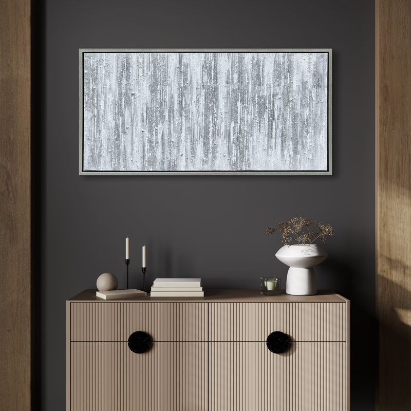 «Silver Frequent» par Martin Edwards, reproduction d'art sur cadre flottant