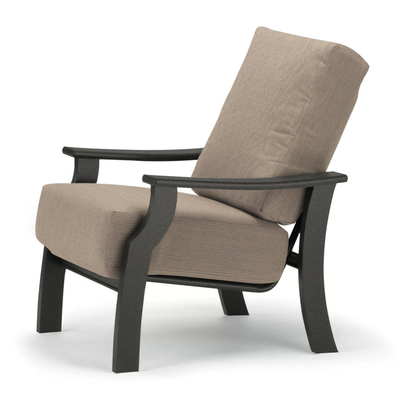 St. Catherine Outdoor Lounge Chair, Textured Graphite, Wren