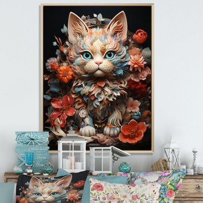 «Cristek Japon Art Waving Manekineko II» sur toile