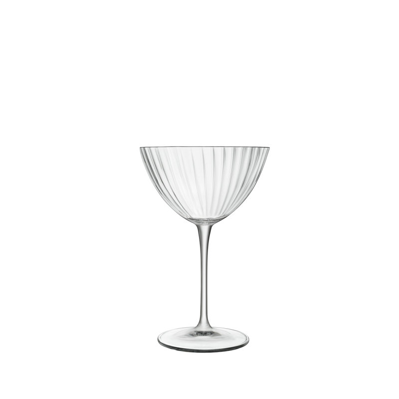 Optica 7.5 oz Clear Crystal Martini Glasses, Set of 4