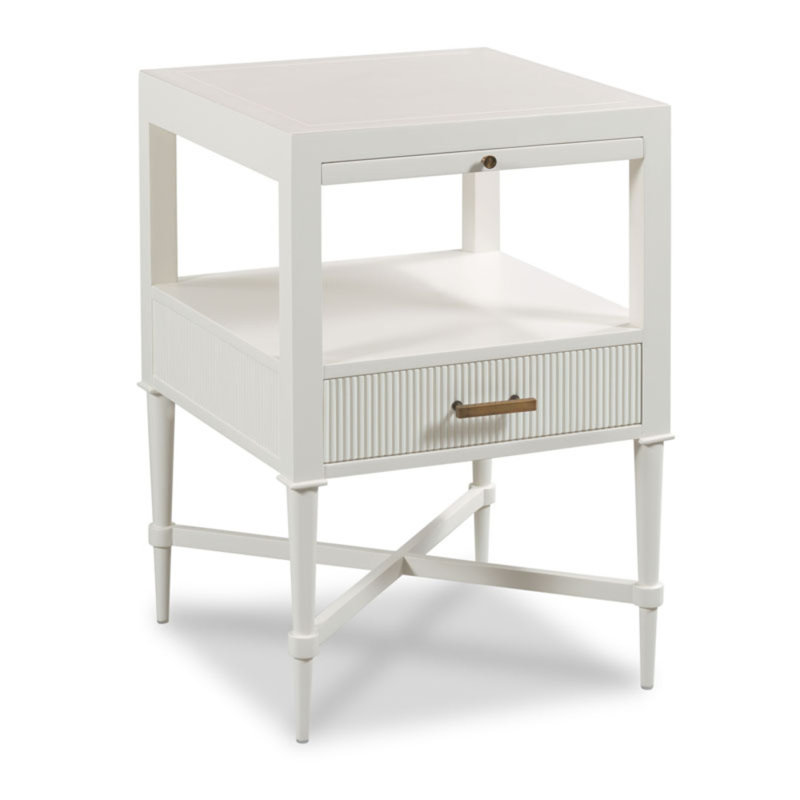 Thornapple 1 - Drawer Nightstand, White Dove