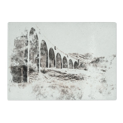 Tempered Glass Glenfinnan Viaduct in Scotland Chopping Board