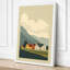 Houses and Mountains Scandinavian - Wrapped Canvas-93386568-93386547
