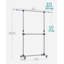 Adjustable Rolling Clothing Rack