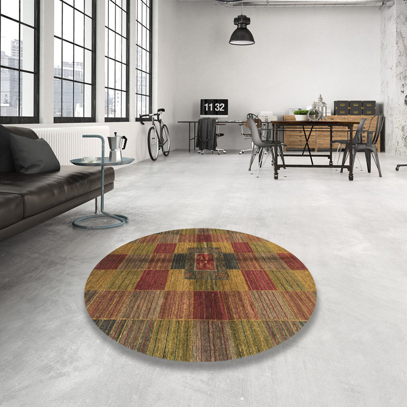 Abstract Indoor Rug, Round 8'