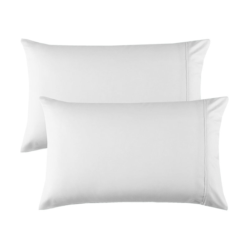 100% Cotton 300TC Ultra-Soft & Silky Wrinkle-Resistant Pillowcases, King, Beige