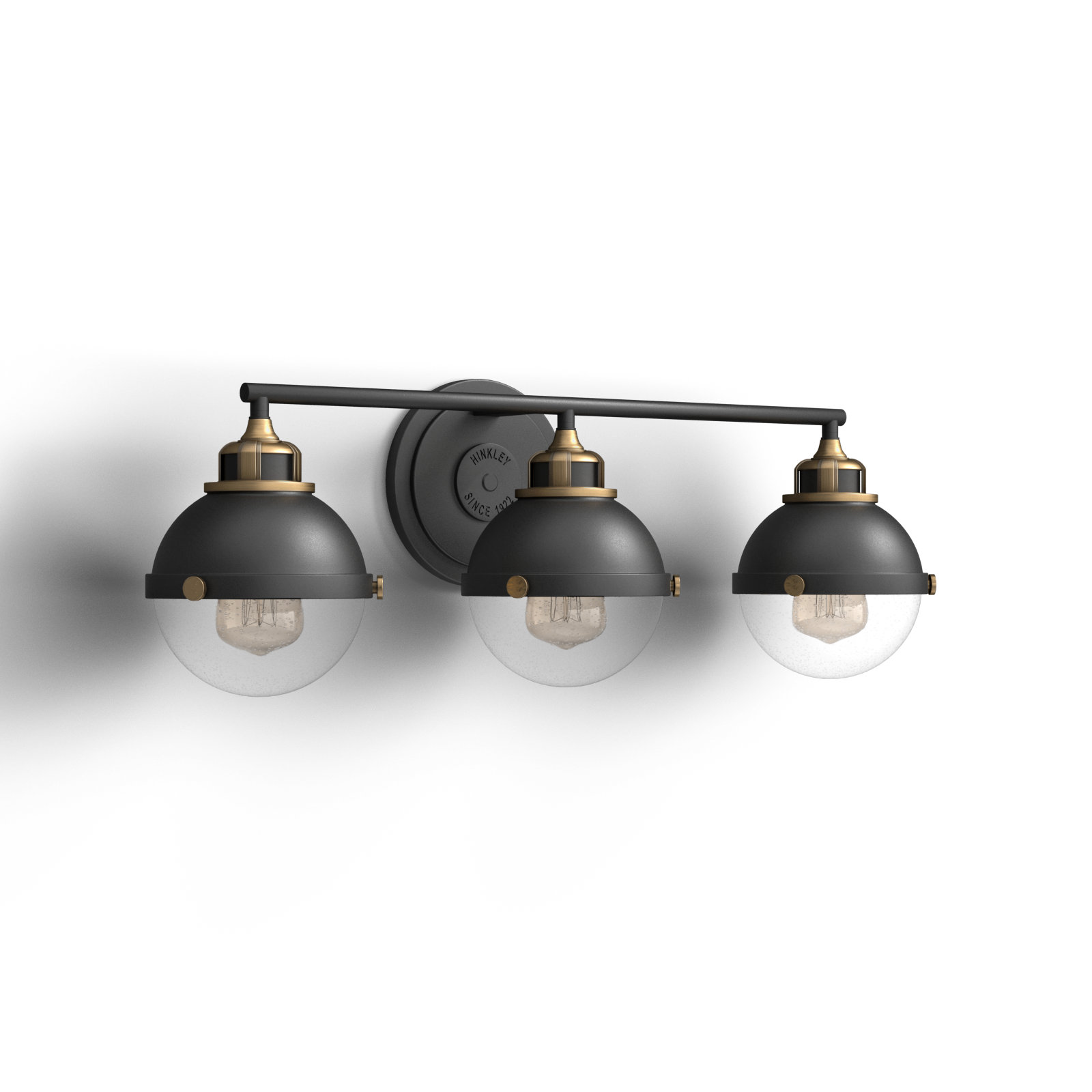 Kyoto 3-Light Dimmable Brass Vanity Light