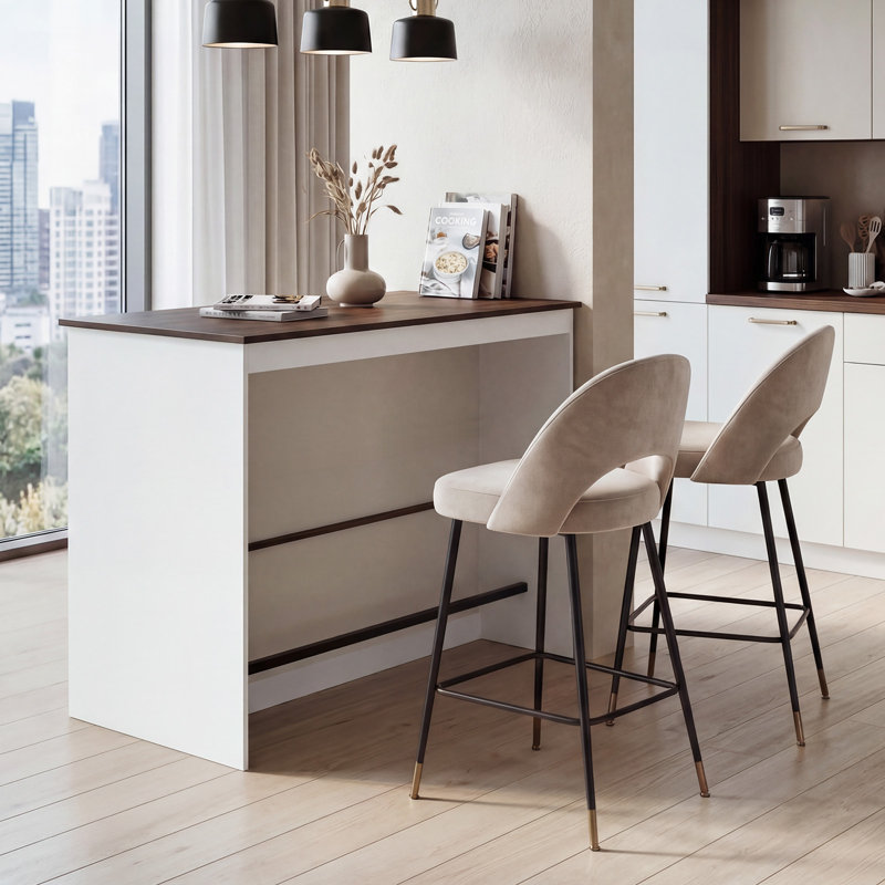 117 cm W Kitchen Island with