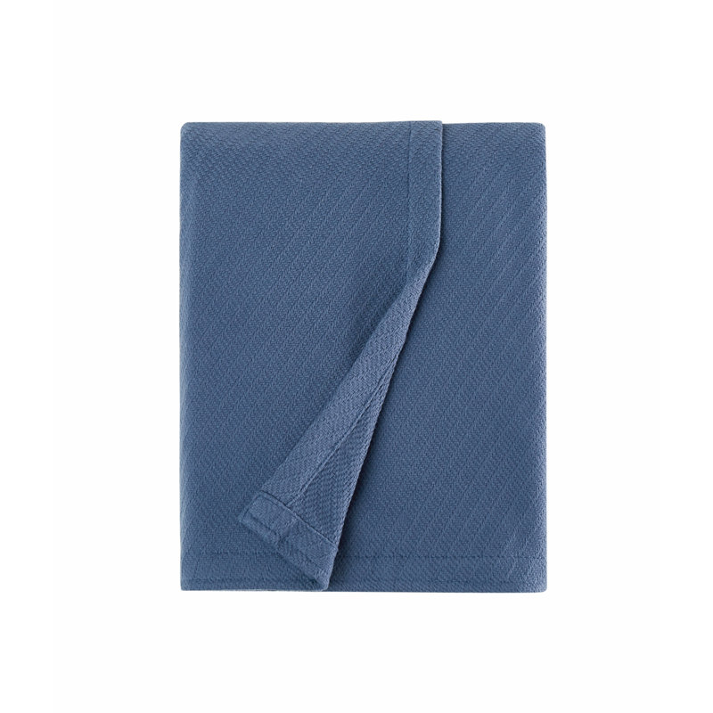 Couverture en coton FRYE, Grand, Vert olive