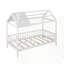 Lit simple en bois avec clôture-731880508