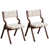 Tissu beige / cadre brun