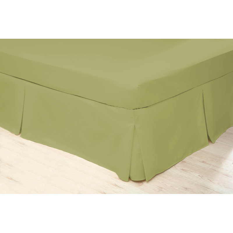 200 TC 50/50 Percale Polycotton Bed Skirt, Single (3'), Olive