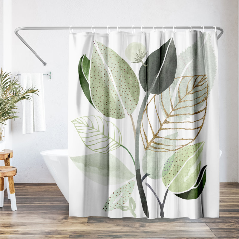 Rideau de douche 71 "x 74", bouquet de fleurs par Modern Tropical