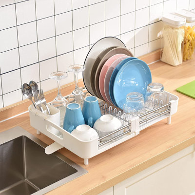Tamia Adjustable Stainless Steel Dish Rack