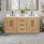 Meuble-lavabo double Eris 72 avec comptoir