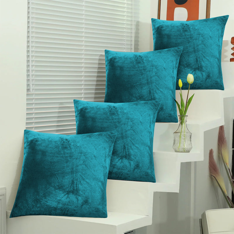 Square Scatter Cushion Cushion Cover, Teal