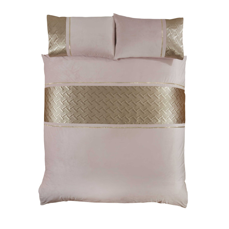 Olympia Cotton Blend Chevron / Zig Zag Duvet Cover with Pillowcases Included, King Duvet Cover + 2 Standard Pillowcases