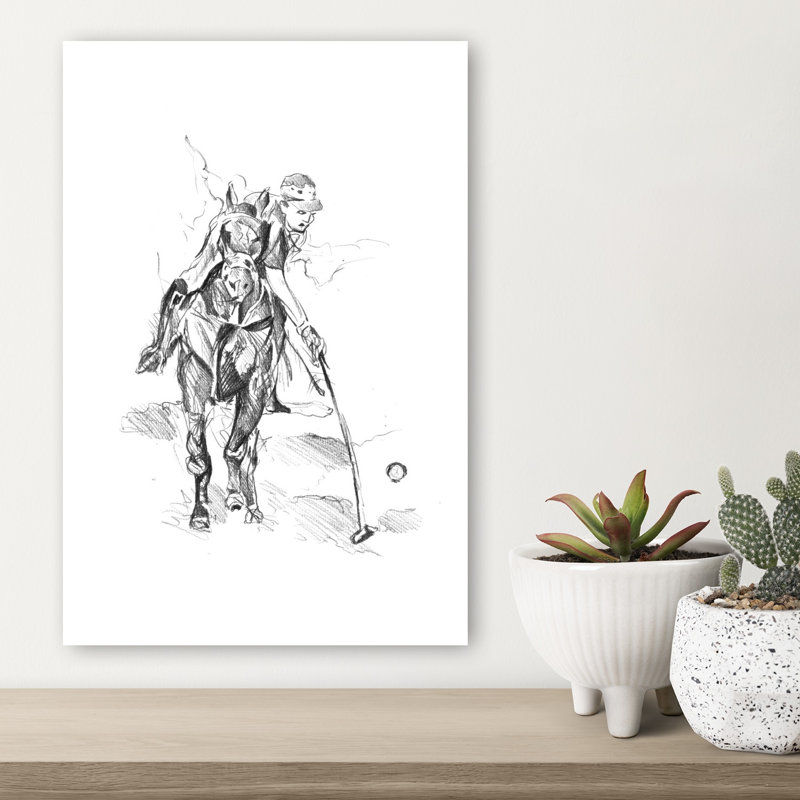 Reproduction d'art dynamique cheval contemporain, H 18 po x l 12 po