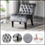 Chaise d'appoint compacte et confortable avec cadre robuste pour petits espaces et déplacement facile