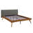 Dark Gray Chestnut Queen Platform Bed With Headboard Padding And-28473555