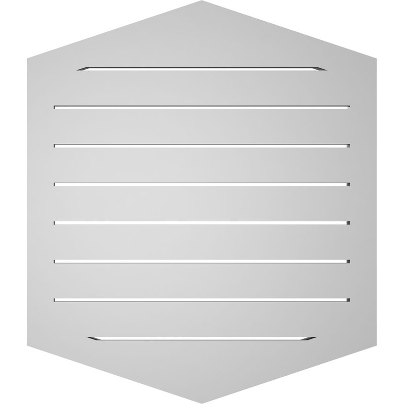 Pente verticale verticale en uréthane 4 pi, H 30 po x l 26 po x P 1,5 po