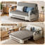 Double Pull Out Sofa Bed Settee with Storage-1223417383