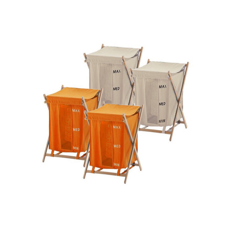 Bubo Laundry Set, Orange/Beige