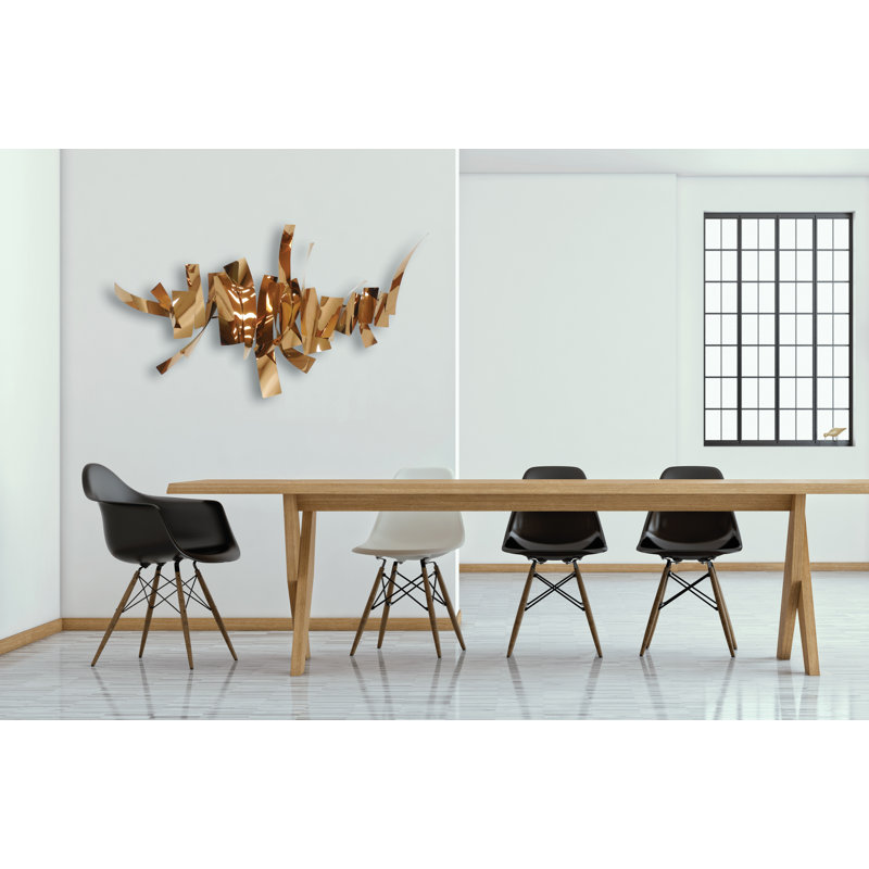 Handmade Metal Wall Decor, 30" H x 54" W x 9" D
