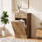 13 Gallon Tilt-Out Laundry Hamper Cabinet with Drawer, Wooden Hidden Laundry Hamper-447494824