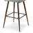 Archan Upholstered Counter Stool with Metal Frame