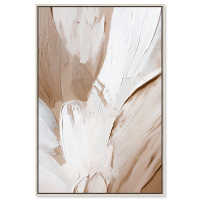 «Fawn and Frost», toile moderne boho abstraite par