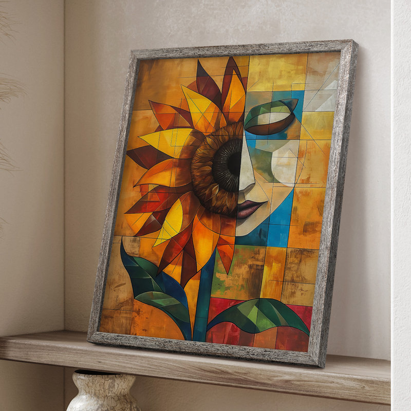 Impression encadrée FLORAL Series CDLxxxix - bois massif, H 11 po x l 9 po