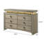 Commode 8 tiroirs Chaquetta