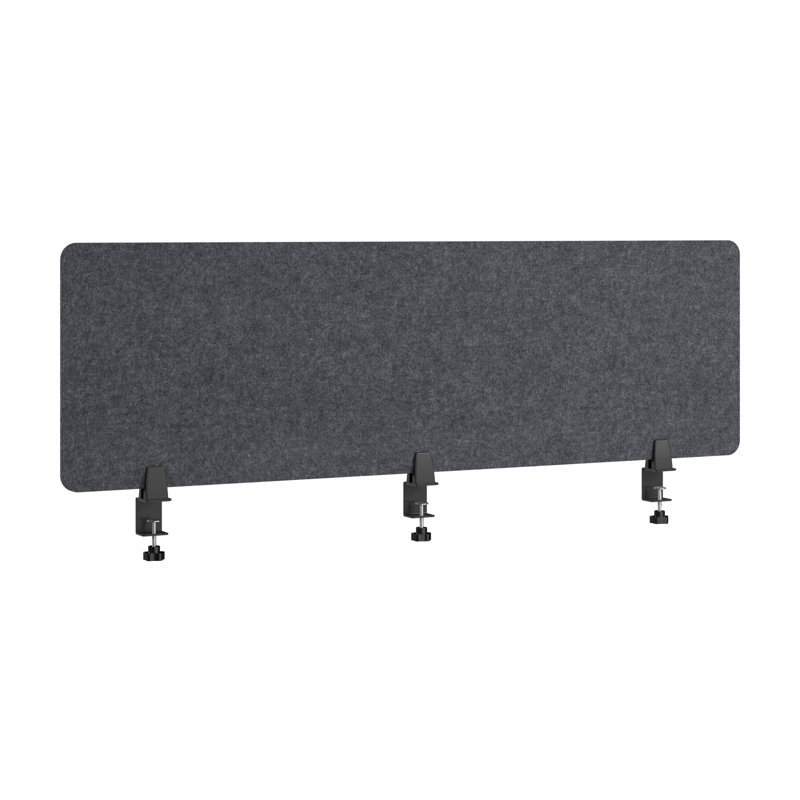 Paravent de bureau Bush Business Furniture, Gris anthracite, 57,99 po L