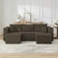 Canapé modulaire compact en velours côtelé compact avec un style minimaliste moderne-231426625-231426637