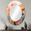 Pozzi corail fantaisiste botanique sauvage II - miroir mural botanique, miroir décoratif corail, art imprimé en métal-963962316-963962352
