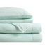 Ensemble de draps luxueux de couleur turquoise, doux et respirant pour un confort et un style ultimes.-120903116