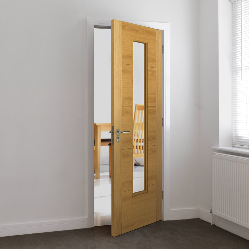 Latefia Oak Fire Door Prefinished, 198.1cm H x 68.6cm W x 4.4cm D