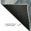 Tapis bleu sarcelle de qualité supérieure lavable à la machine Cerrito AMF504-103831607