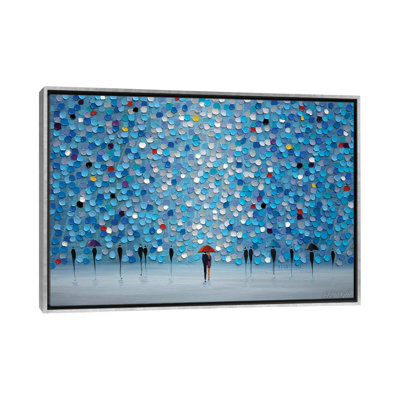 «Happy Rain», reproduction d'art sur toile encadrée