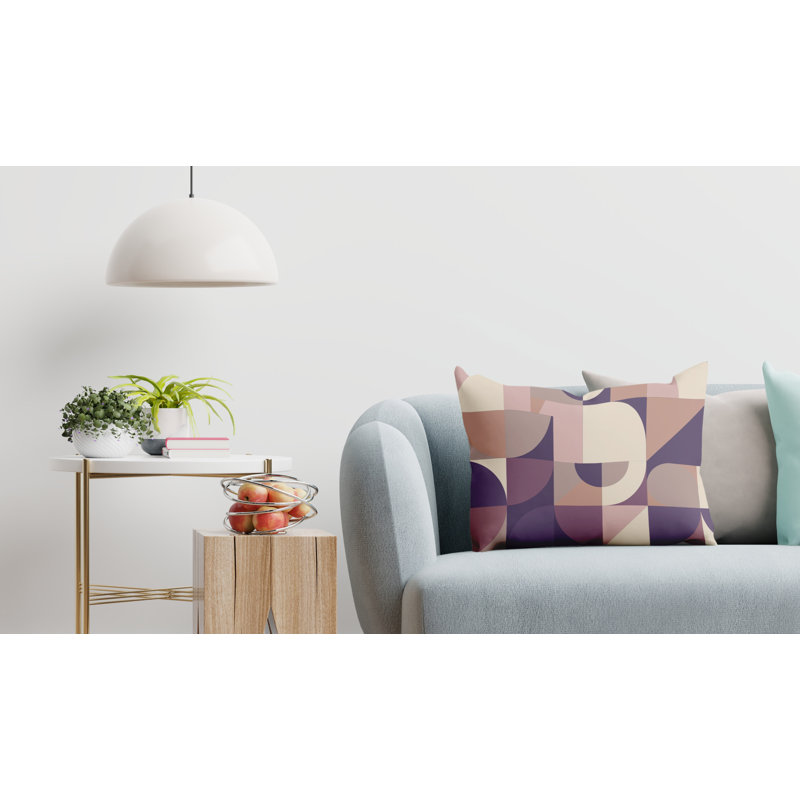 Housse et insert de coussin d'extérieur, Violet