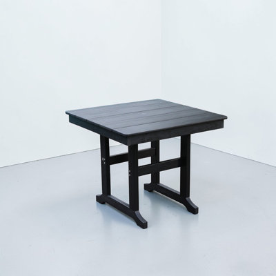 Abigail HDPE Patio Dining Table, With Umbrella Hole,For Outdoor