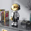 Figurine statue astronaute sculpture Spaceman Decor, sculptures décor à la maison, résine argenté, tablette décorative, décoration de table, grande figurine Spaceman ornement donner des cadeaux